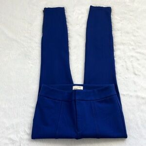 NWOT Anthropologie Blue The Essential Slim‎ Zip Ankle Mid Rise Pants, Size 4